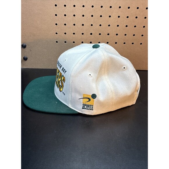 90s Green Bay Packers Sports Specialties Shadow Laser Snapback NFL Hat cap rare - Picture 5 of 10